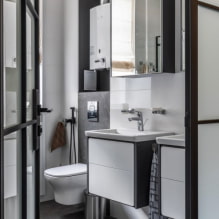 Hogyan lehet egy fürdőszobát modern stílusban díszíteni? -3