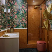 Hogyan lehet egy fürdőszobát modern stílusban díszíteni? -5