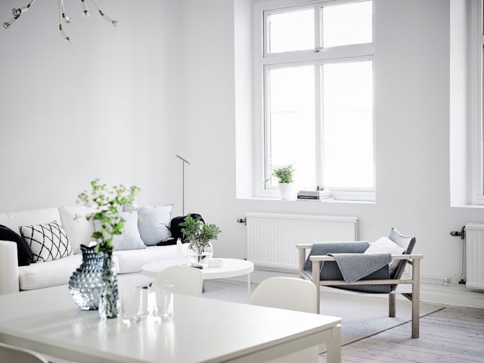 How to decorate an interior in white?