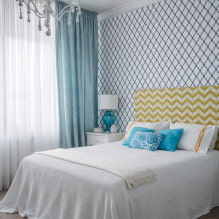Rules for combining curtains and bedspreads in the bedroom-3