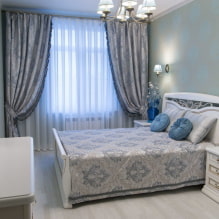 A függönyök és az ágytakarók kombinálásának szabályai a hálószobában-7