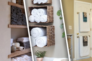 How to store a towel in the bathroom?
