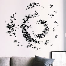 Hogyan lehet a falat díszíteni pillangókkal? -0