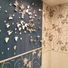 Hogyan lehet díszíteni a falat pillangókkal? -4