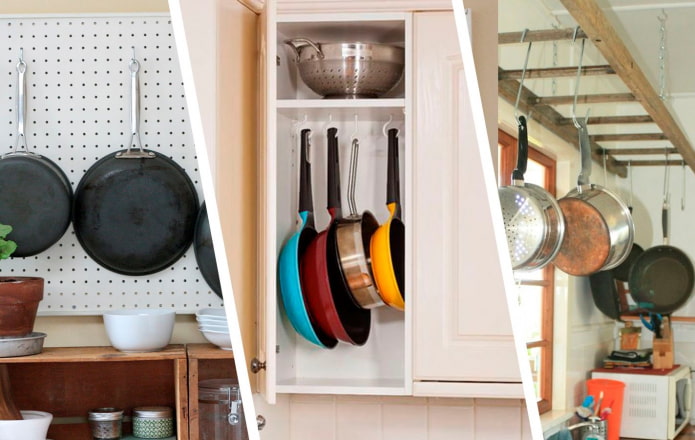 How to store pans?
