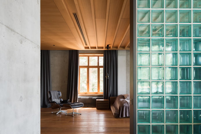 Wie verwendet man Glasbausteine ​​in einem modernen Interieur?