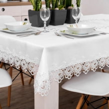 How to choose a tablecloth on the table? -2