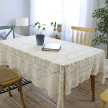 How to choose a tablecloth on the table? -3