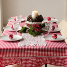 How to choose a tablecloth on the table? -4