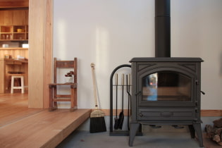 How to use a potbelly stove in the interior?