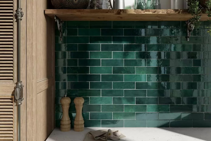How does glazed tile look in the interior?