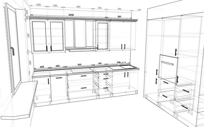 How to choose the size of the kitchen set?