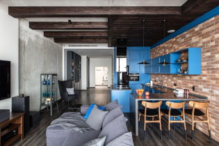 Hogyan lehet díszíteni egy loft stílusú konyha-nappali szobát?