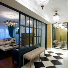Interior design with glass partitions-1