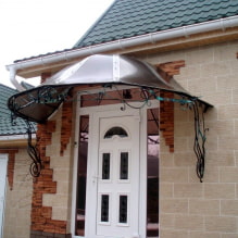 Hogyan készítsünk saját ernyőt a tornác fölött a házhoz? -2