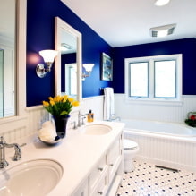 What and how to paint the walls in the bathroom? -1