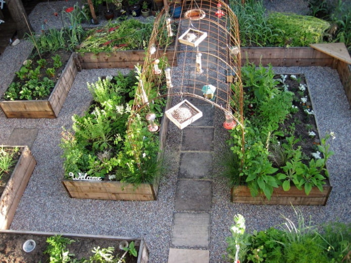 Schöne Ideen für die Dekoration des Gartens