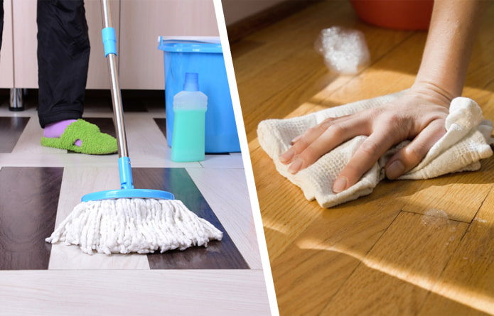 Jobb, ha a padlót kezével vagy felmosóval felmosja?