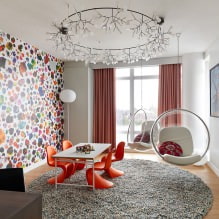 Combination of wallpaper: 70 modern options and photo examples of wall decoration-0