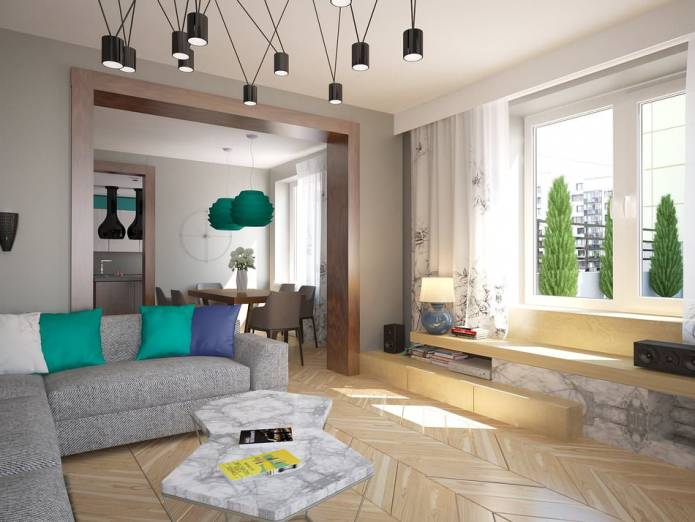Design of a four-room apartment 120 sq. m. in St. Petersburg