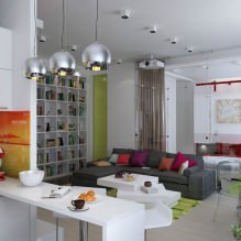 Innenarchitektur eines Studio-Apartments 47 qm m-6