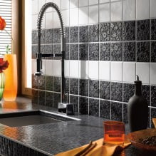 Kitchens with mosaics: designs and finishes-11