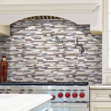 Kitchens with mosaics: designs and finishes-10