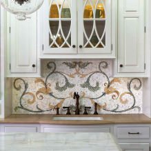 Küchen mit Mosaiken: Designs und Oberflächen-17