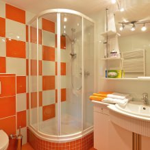 Orangefarbenes Badezimmerdesign-2