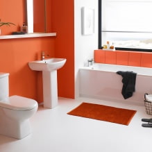 Orangefarbenes Badezimmerdesign-14