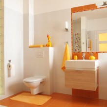 Narancssárga fürdőszoba kialakítás-13