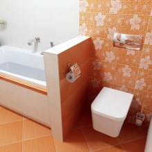 Orange bathroom design-20