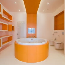 Дизајн купатила у наранџасто-18 боји
