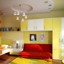 Children's room in yellow tones-2