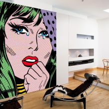 Pop art stílus a belső térben: tervezési jellemzők, kivitelek, bútorok, festmények megválasztása-7
