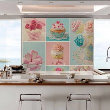 Photo wallpaper in the kitchen - interior design features-0