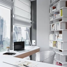 Workplace by the window: photo ideas and organization-1