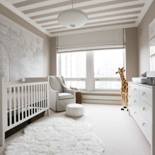 White floor in the interior: types, design, combination with the color of walls, ceiling, doors, furniture-1