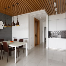 Weißer Boden im Innenraum: Typen, Design, Kombination mit der Farbe von Wänden, Decke, Türen, Möbeln-3