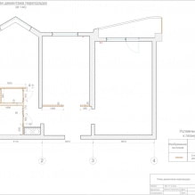 Entwurf einer Zweizimmerwohnung 55 qm. m-4