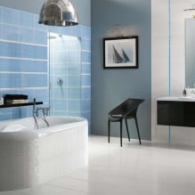 Bathroom design in blue tones-1
