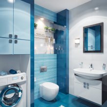 Fürdőszoba kialakítása kék árnyalatokban-2