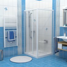 Fürdőszoba kialakítása kék árnyalatokban-7