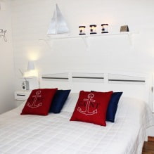 Interior design of a bedroom in a nautical style-1