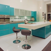 Turquoise in the interior: features, combinations, choice of finishes, furniture and decor-6