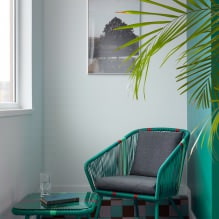 Turquoise in the interior: features, combinations, choice of finishes, furniture and decor-5