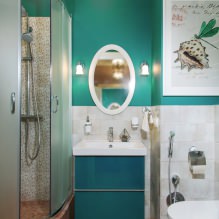 Turquoise in the interior: features, combinations, choice of finishes, furniture and decor-8