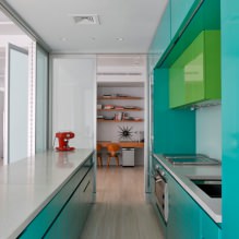 Turquoise in the interior: features, combinations, choice of finishes, furniture and decor-2