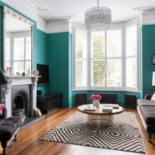 Turquoise in the interior: features, combinations, choice of finishes, furniture and decor-9