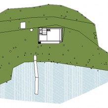 Modernes Design eines kleinen Privathauses im Wald-7